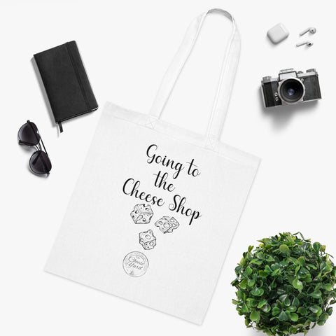 Cheese Lover's Tote Bag: Going to the Cheese Shop